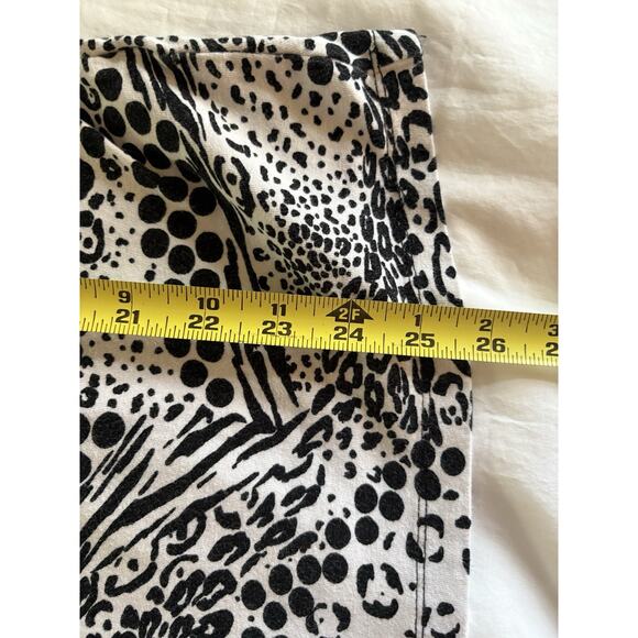 Hearts of Palm Women's Tropical Forest Print Knit Top Front Beads Size Large - Picture 7 of 8